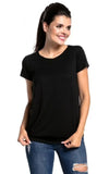 T-Shirt Allaitement Ouverture Côté Uni